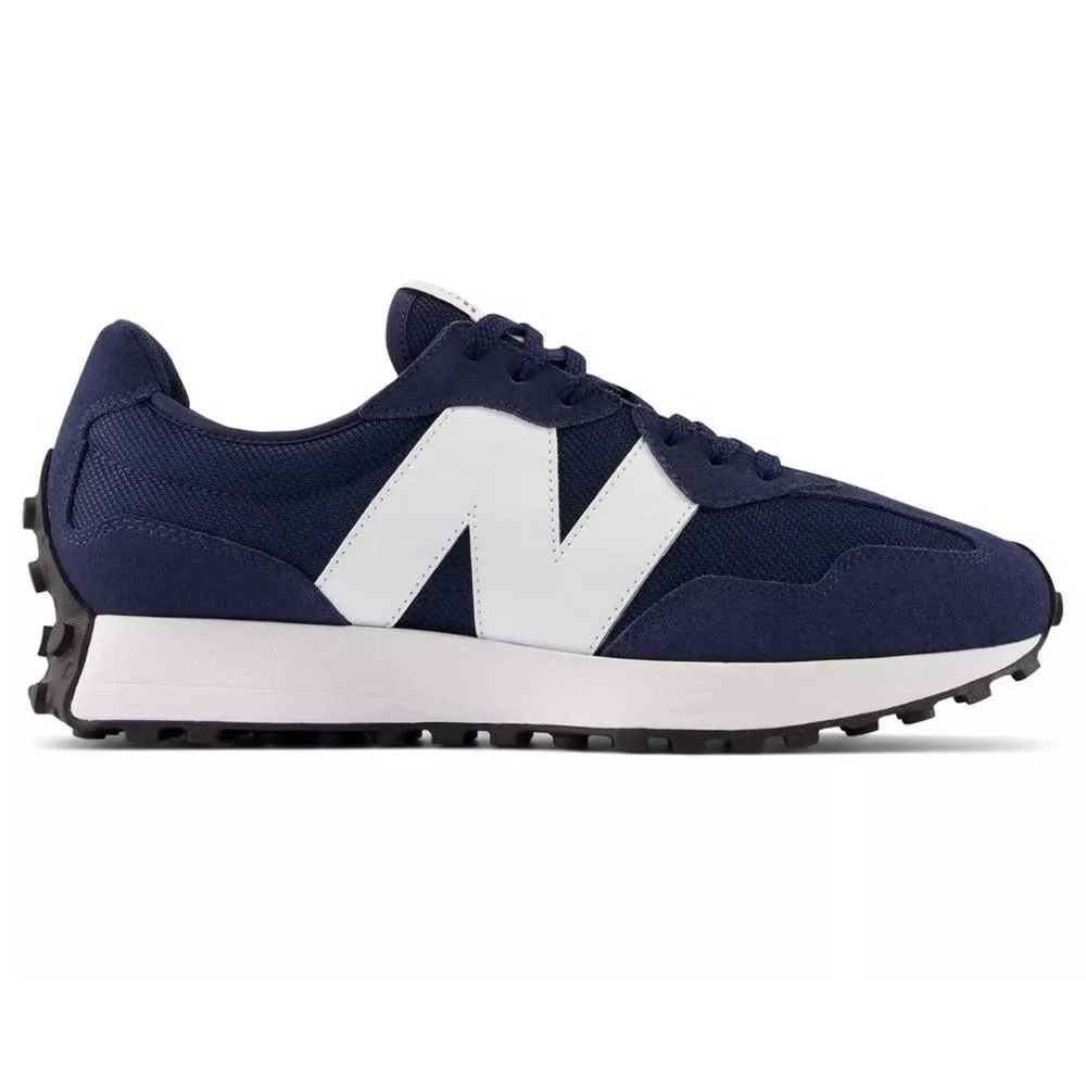 New Balance 327 Navy size 8 black tread